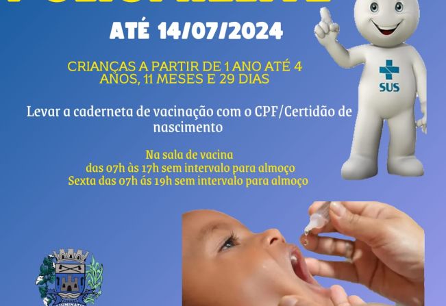 CAMPANHA DE VACINAÇÃO CONTRA POLIOMIELITE 